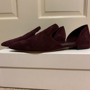 Vince Damris d'Orsay Suede Loafer Flats